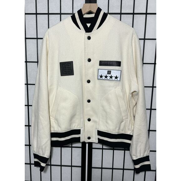 NWT Givenchy Bomber Jacket in Cream/Black - Picture 4 of 16